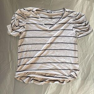 Striped Gray Women's Top - Green Envelope Los Angeles